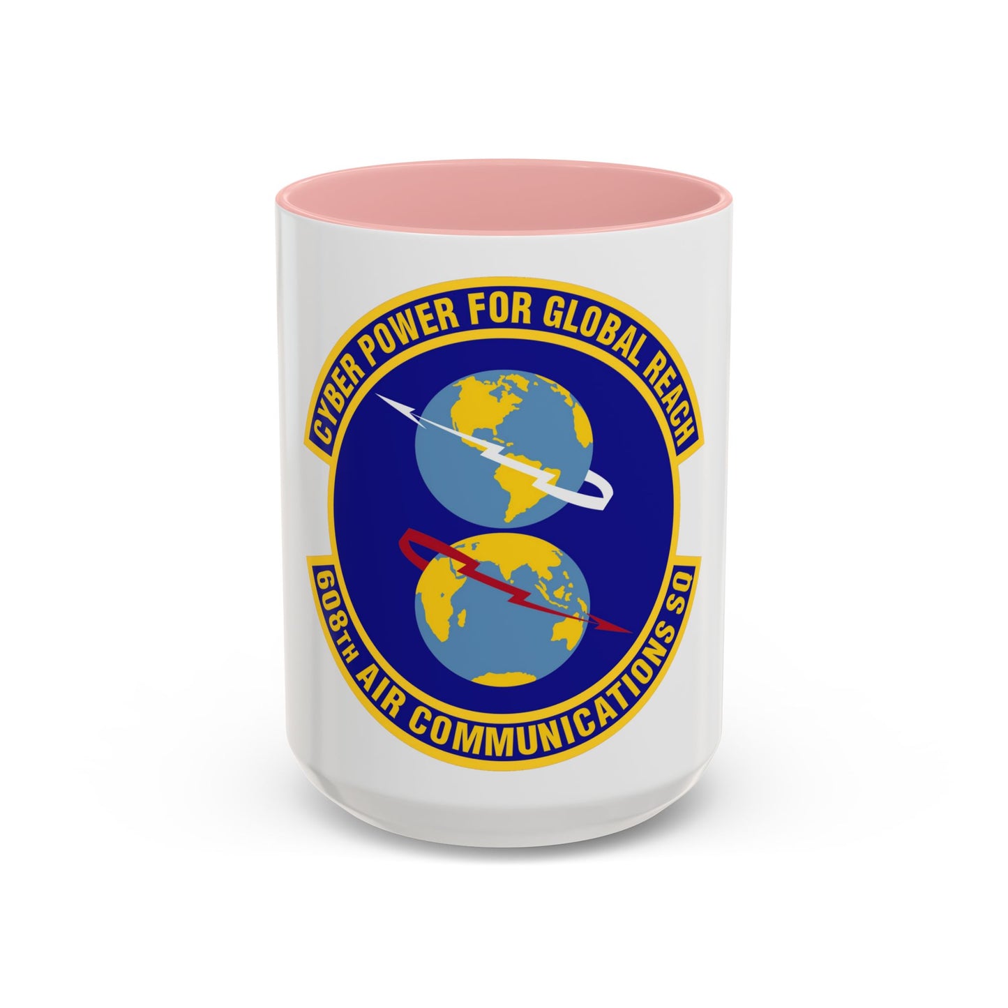 608th Air Communications Squadron (U.S. Air Force) Accent Coffee Mug