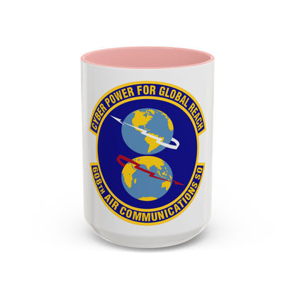 608th Air Communications Squadron (U.S. Air Force) Accent Coffee Mug