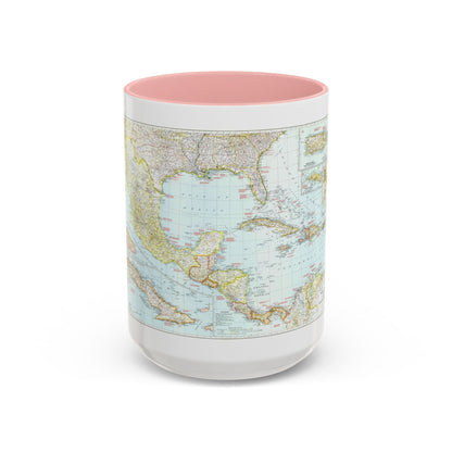 Central America & West Indies (1939) (Map) Accent Coffee Mug