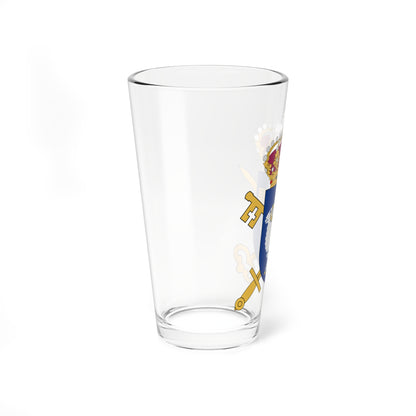 Länsrätten i Gotlands län vapen (Sweden) (Coat of Arms) Pint Glass 16oz