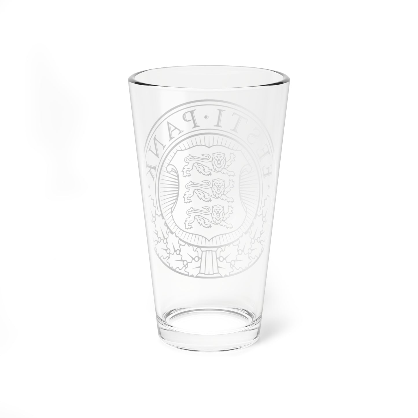 Seal of the Bank of Estonia 2 (Estonia) (Coat of Arms) Pint Glass 16oz