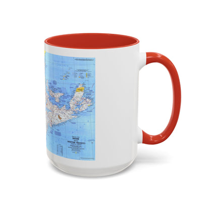 Canada - Maine, with the Maritime Provinces 1 (1975) (Map) Accent Coffee Mug