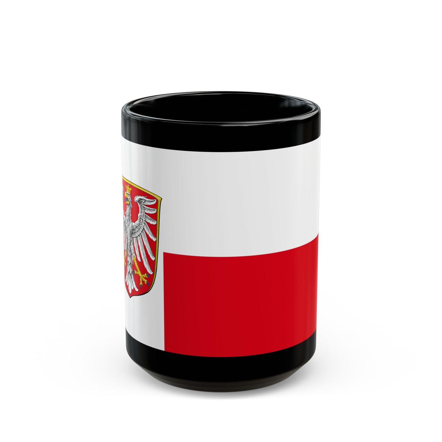 Flag of Frankfurt am Main Germany - Black Coffee Mug-15oz-Go Mug Yourself