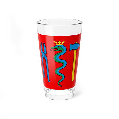 CHE Schmitten FR Flag (Switzerland) Pint Glass 16oz