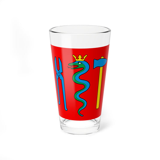 CHE Schmitten FR Flag (Switzerland) Pint Glass 16oz