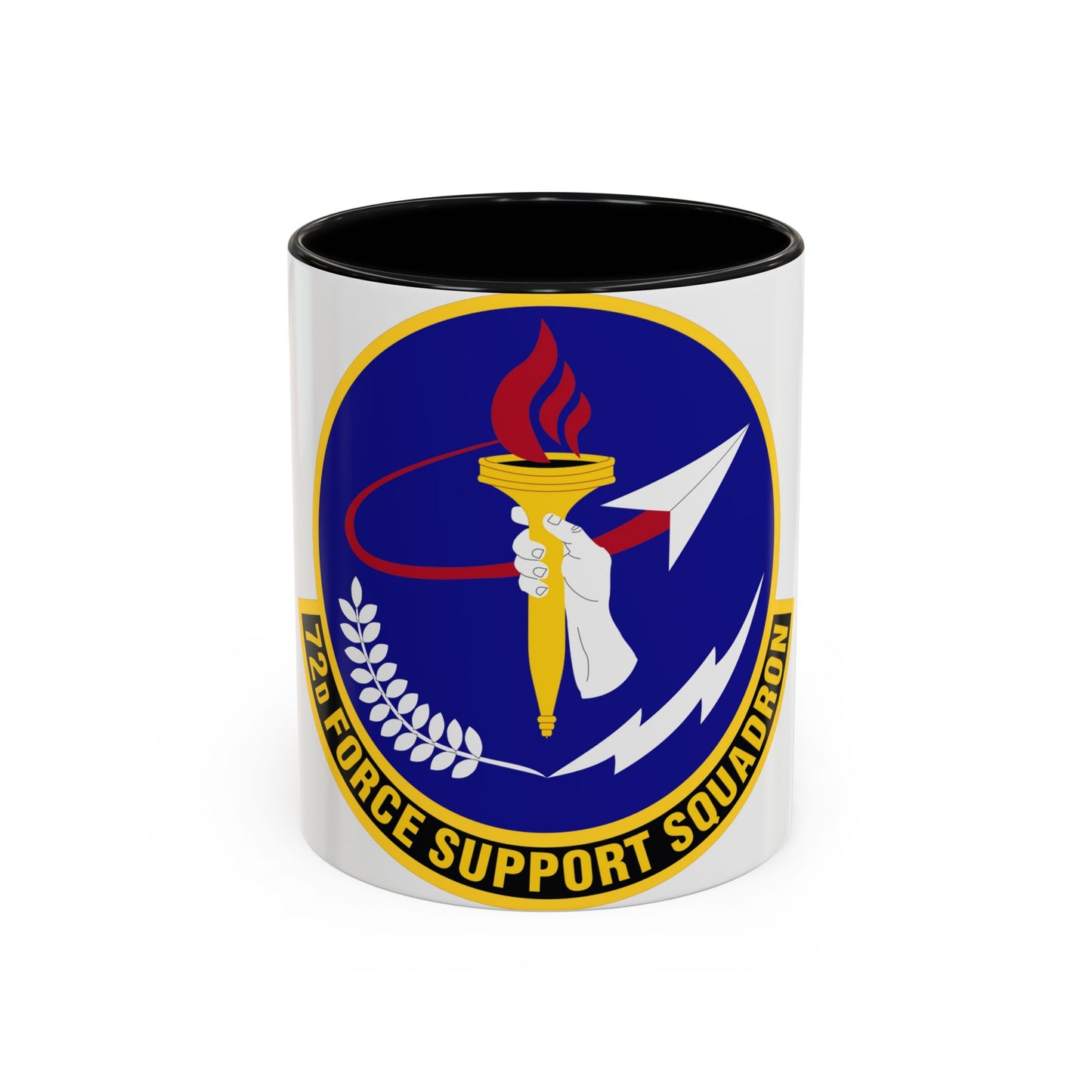 72d Force Support Squadron (U.S. Air Force) Accent Coffee Mug