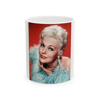 Kim Novak #327 (Vintage Female Icon) White Coffee Mug-11oz-Go Mug Yourself