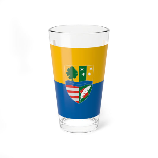 Flag of Gyomro (Hungary) Pint Glass 16oz