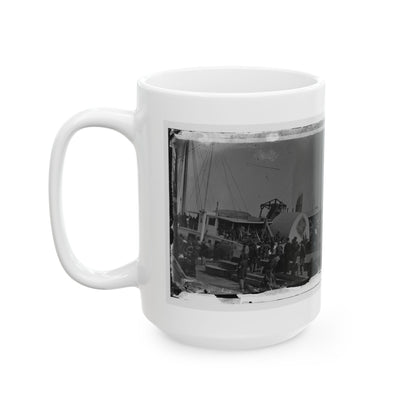 Aquia Creek Landing, Va. Embarkation Of 9th Army Corps For Fort Monroe; Another View (U.S. Civil War) White Coffee Mug