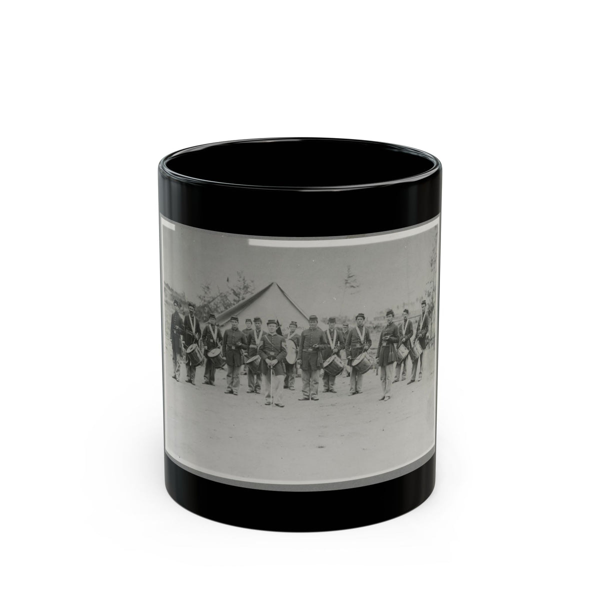 Drum Corps 30th Pa. Infantry (U.S. Civil War) Black Coffee Mug