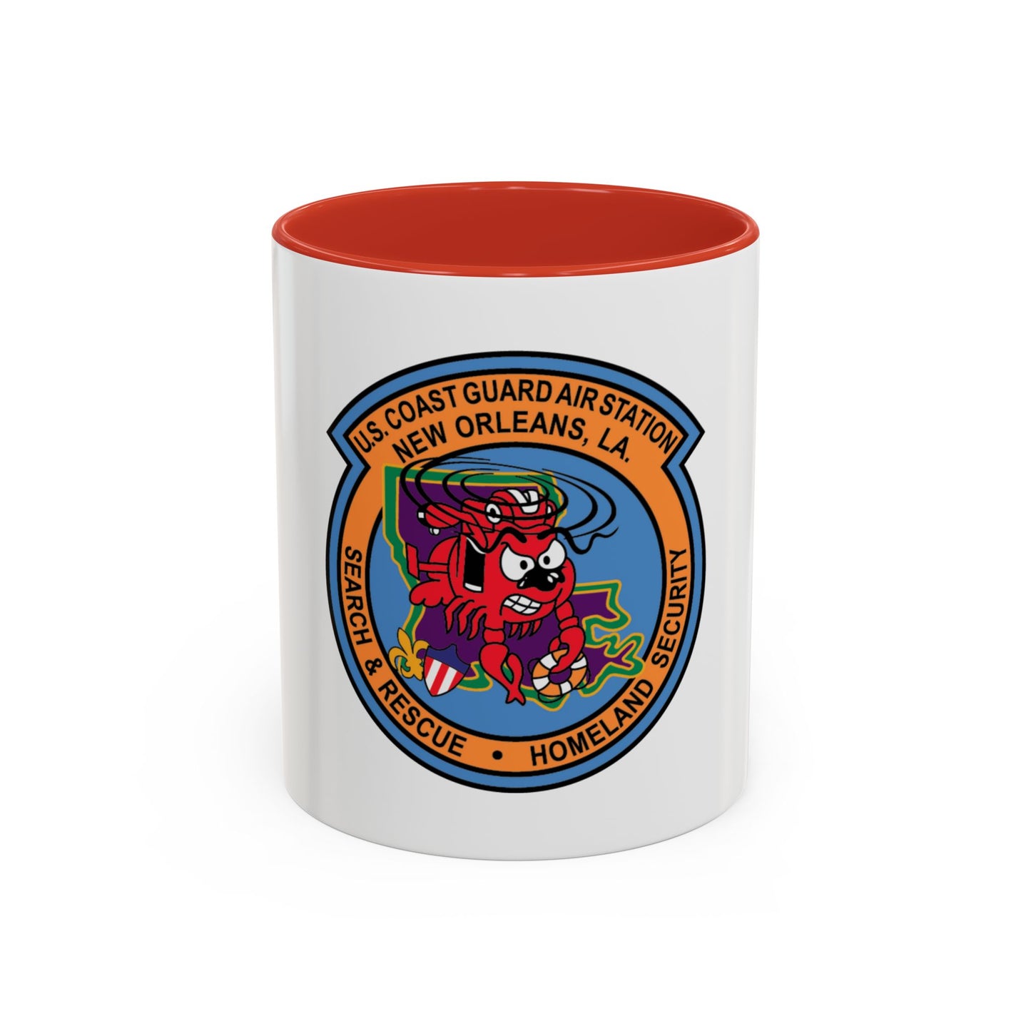 USCG Air Station New Orleans (U.S. Coast Guard) Accent Coffee Mug