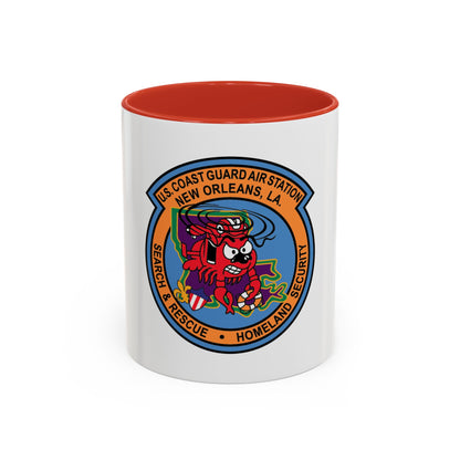 USCG Air Station New Orleans (U.S. Coast Guard) Accent Coffee Mug