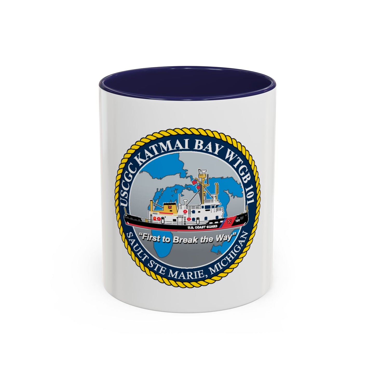 USCG Katmai Bay WTGB 101 (U.S. Coast Guard) Accent Coffee Mug