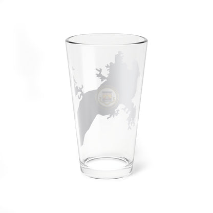 Flag Map of the Panama Canal Zone 1903-1979 (Panama) Pint Glass 16oz