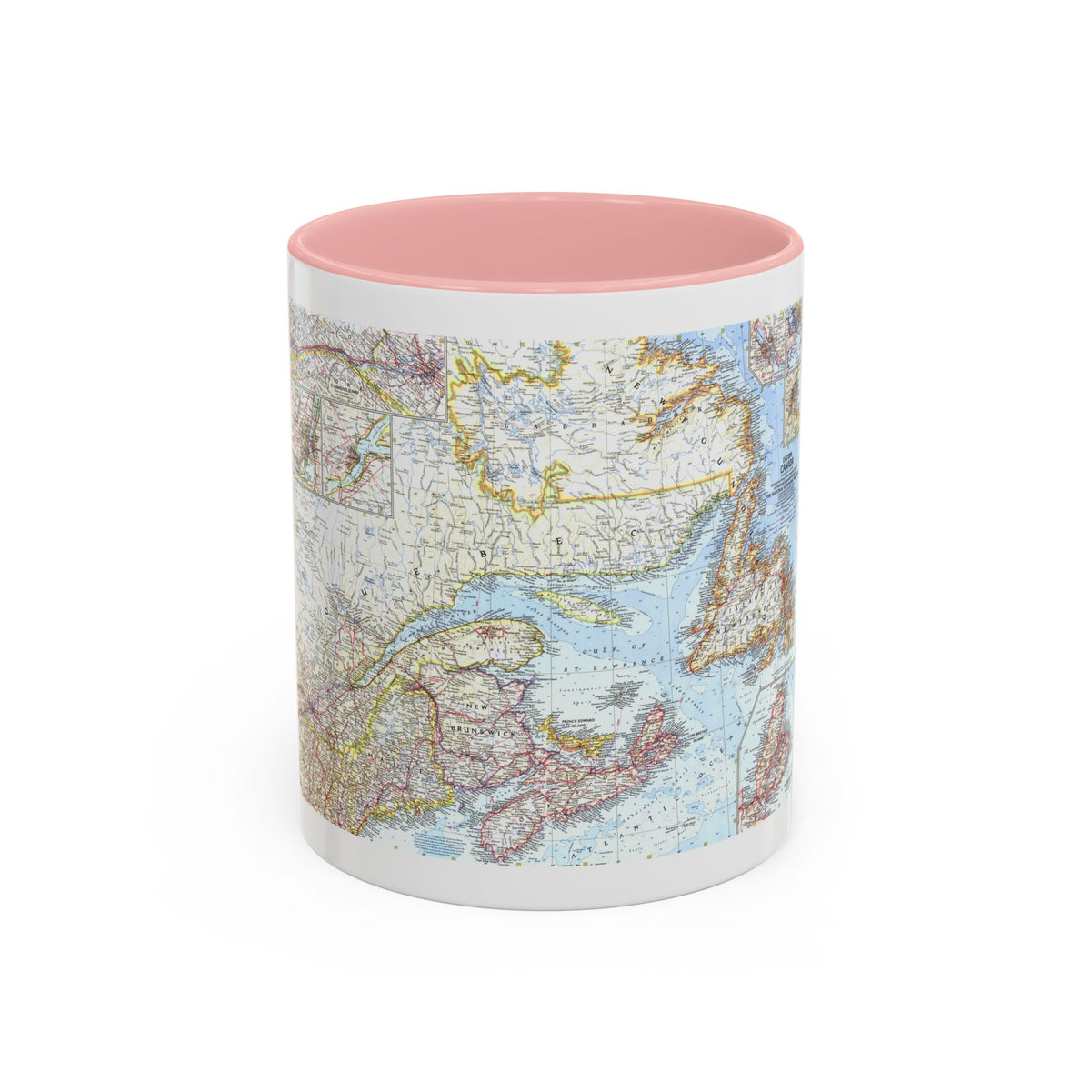 Canada - Eastern (1967) (Map) Accent Coffee Mug