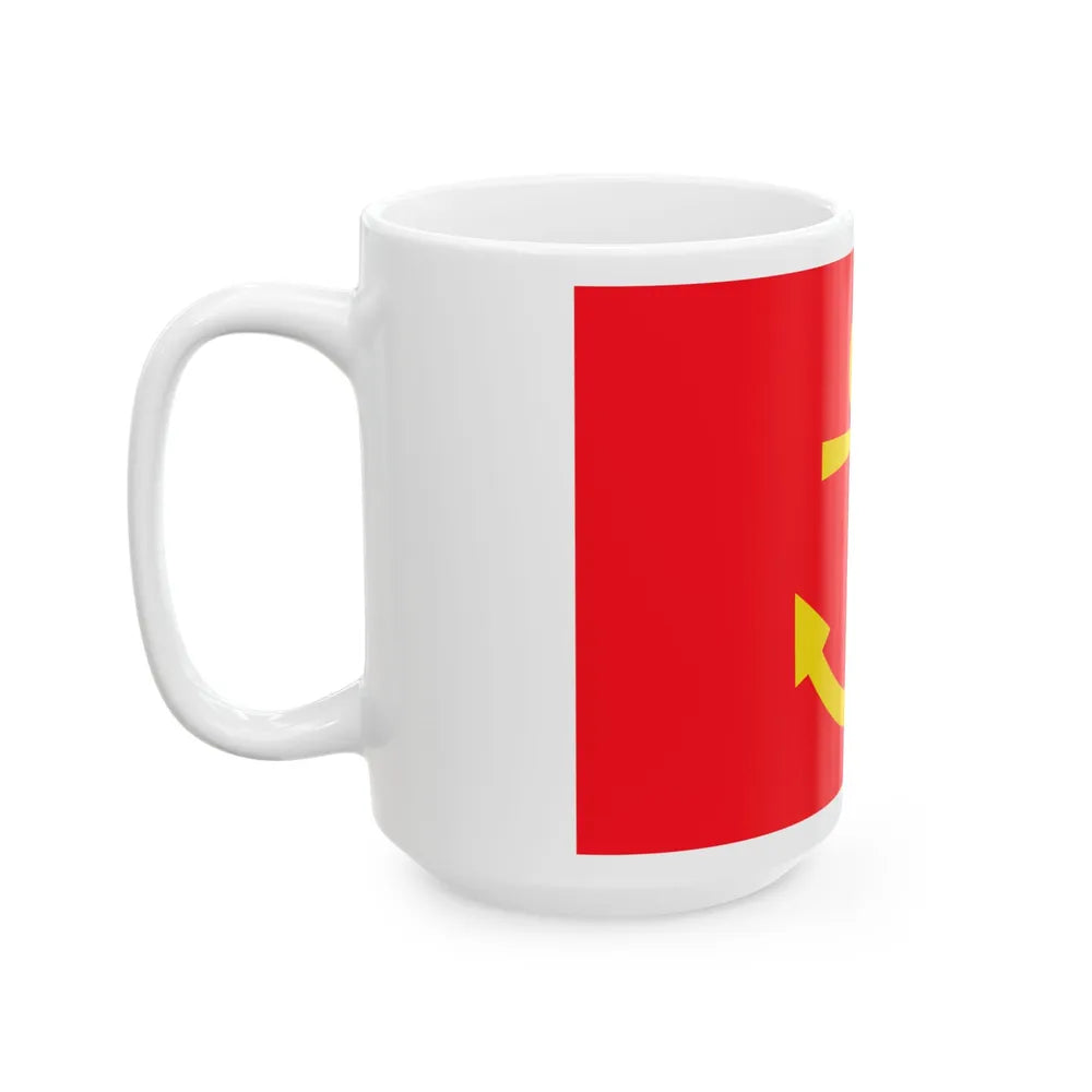 Former flag of Narvik Nordland Norway - White Coffee Mug-Go Mug Yourself