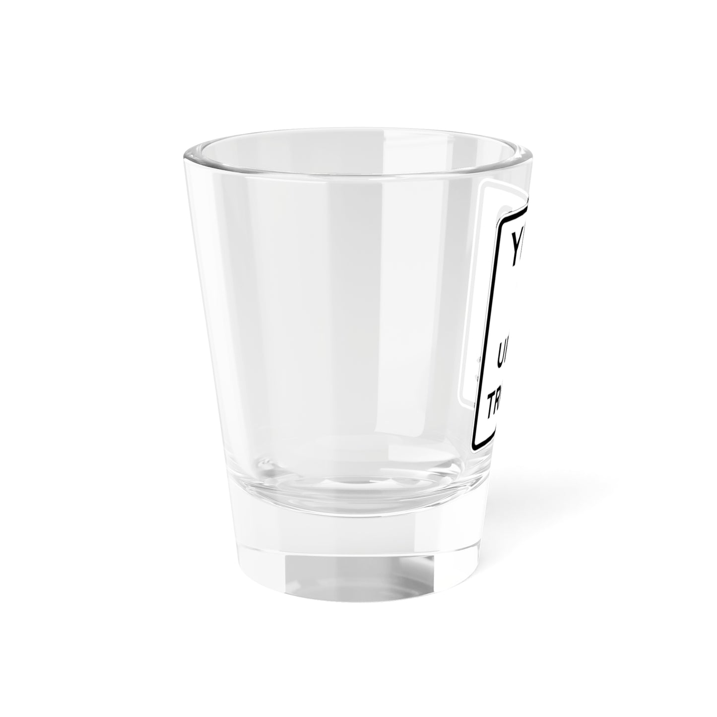 MUTCD-CA R55 (California) (Road Sign) Shot Glass 1.5oz