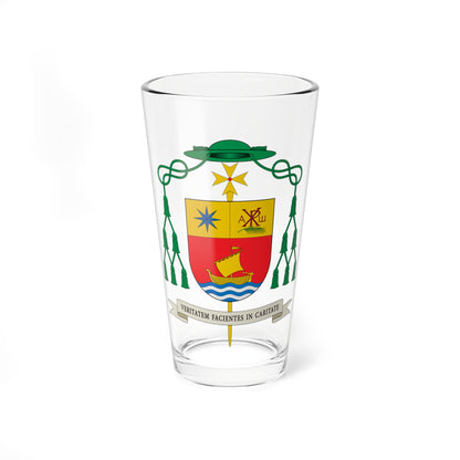Escudo de Gerardo Villalonga Hellín (Spain) (Coat of Arms) Pint Glass 16oz