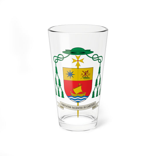 Escudo de Gerardo Villalonga Hellín (Spain) (Coat of Arms) Pint Glass 16oz