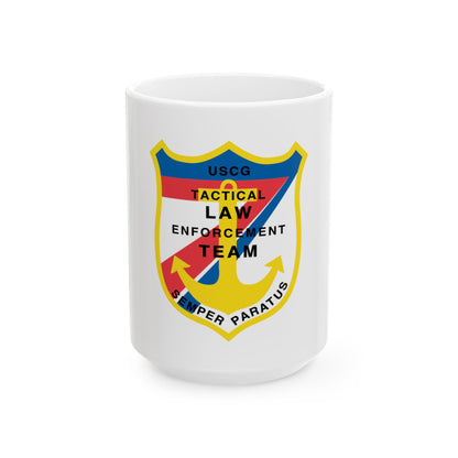 USCG Tactical Law Enforcement Team District 7 (U.S. Coast Guard) White Coffee Mug