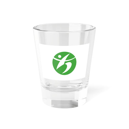 Flag of Chikujō Fukuoka (Japan) Shot Glass 1.5oz
