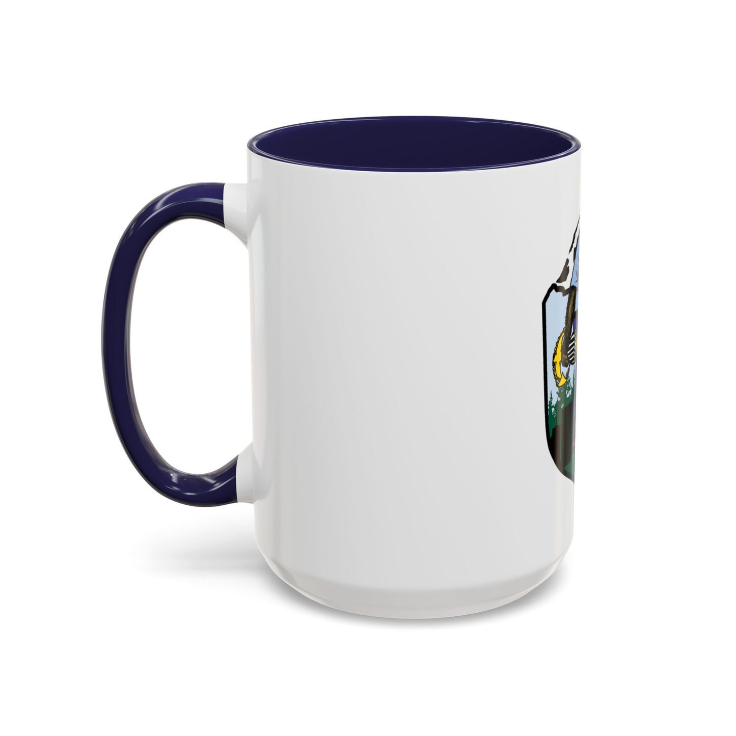 USCG Sailor Squatch (U.S. Coast Guard) Accent Coffee Mug