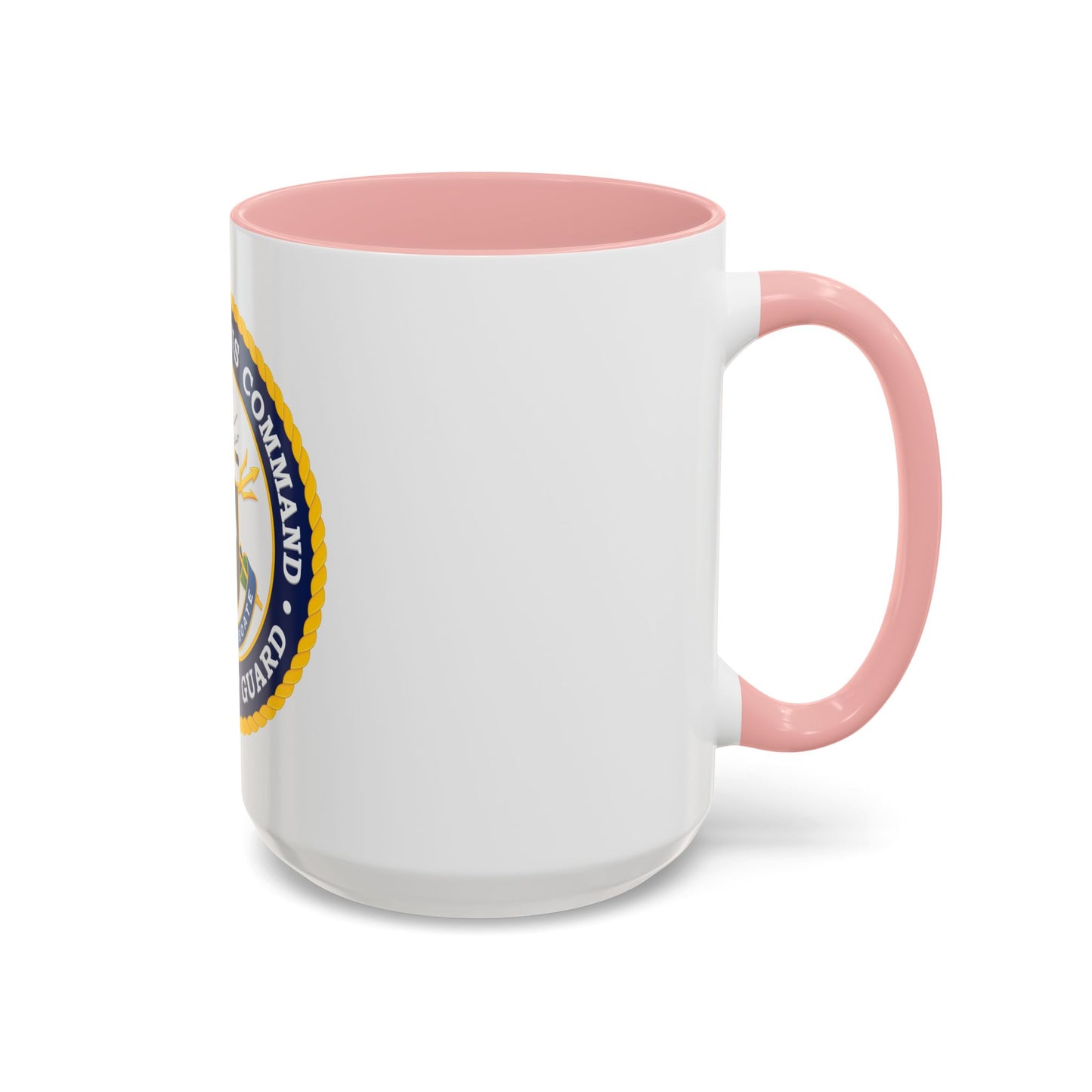 USCG Communications Command (U.S. Coast Guard) Accent Coffee Mug
