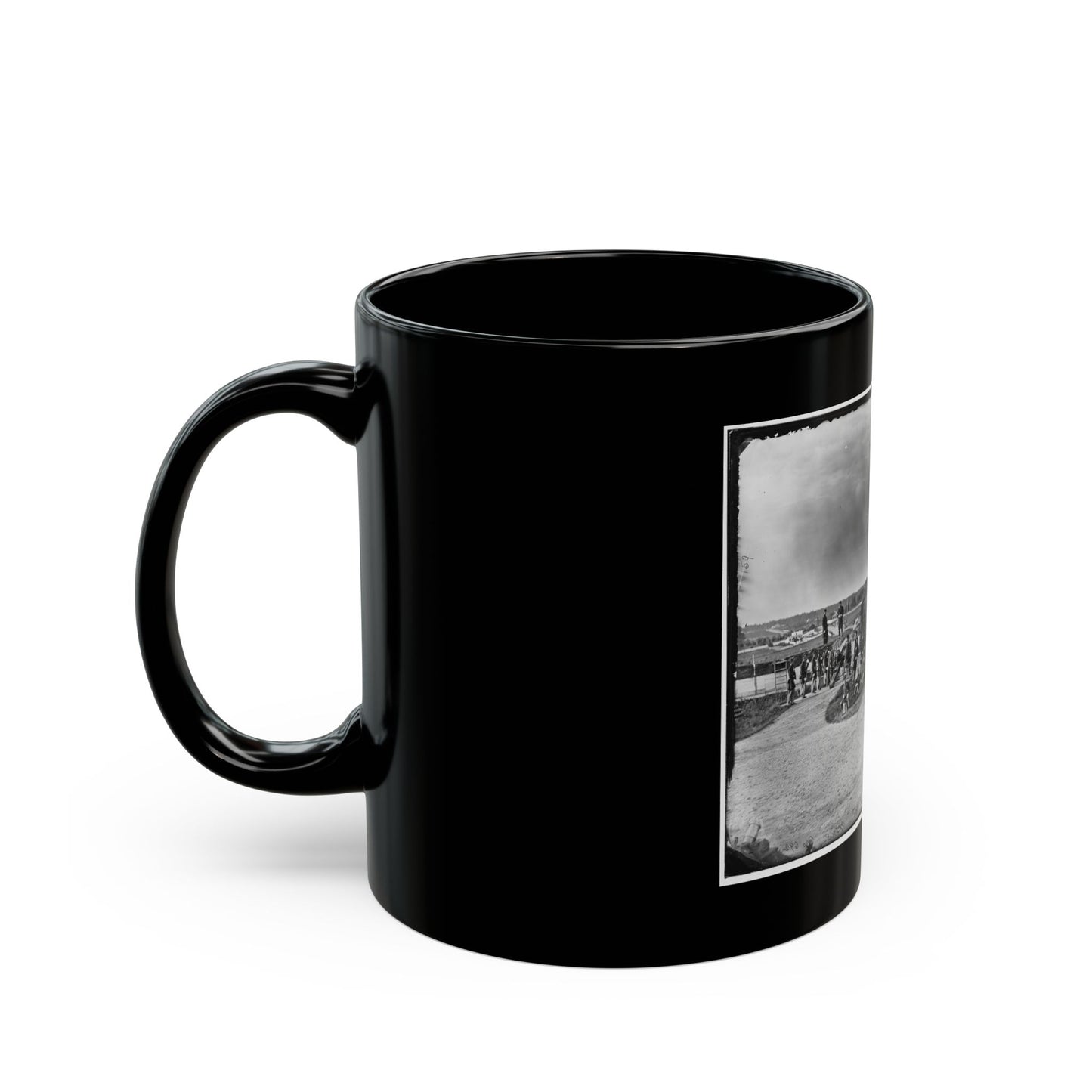 District Of Columbia. Detachment Of Company K, 3d Massachusetts Heavy Artillery, By Guns Of Fort Stevens (U.S. Civil War) Black Coffee Mug