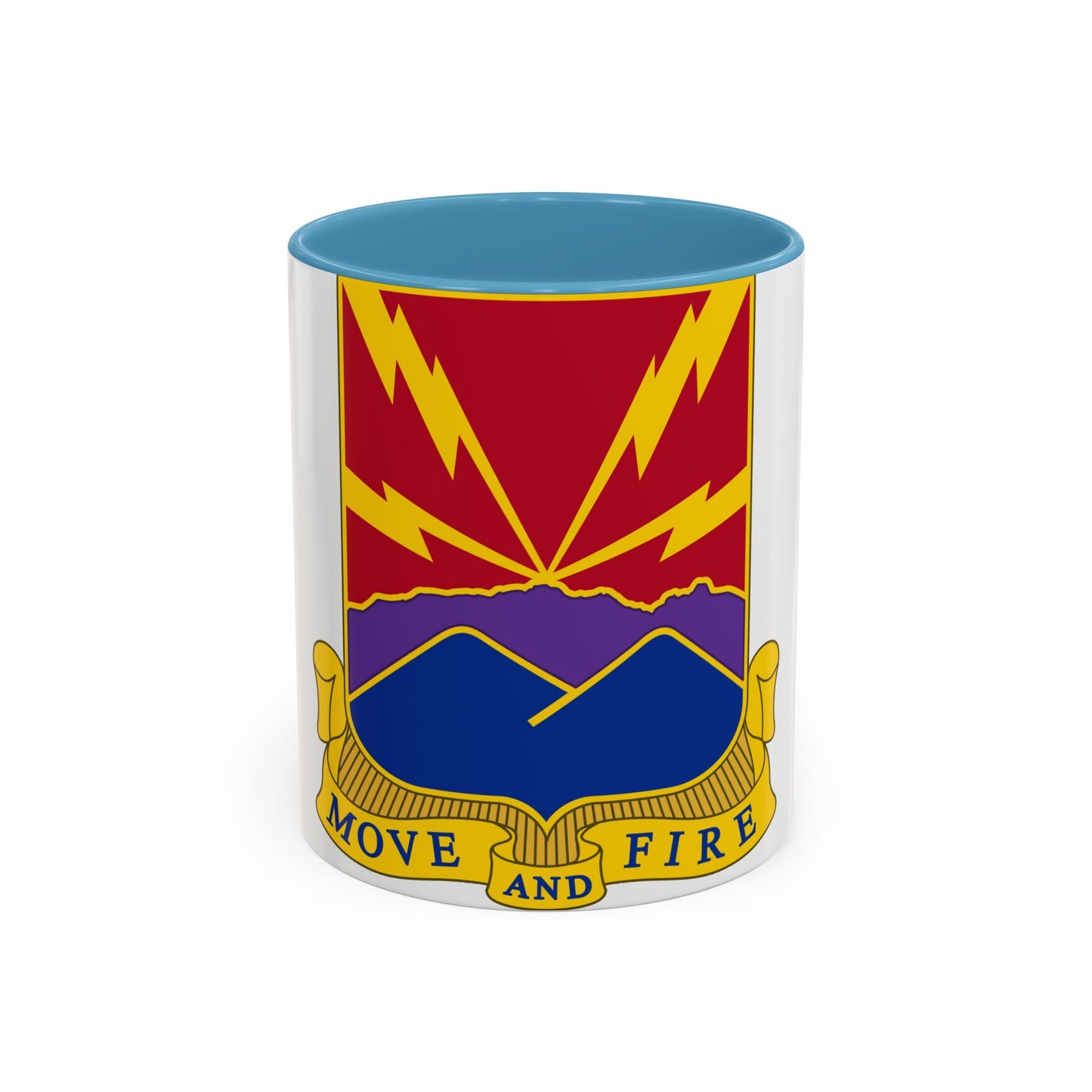 593rd Field Artillery Battalion (U.S. Army) Accent Coffee Mug