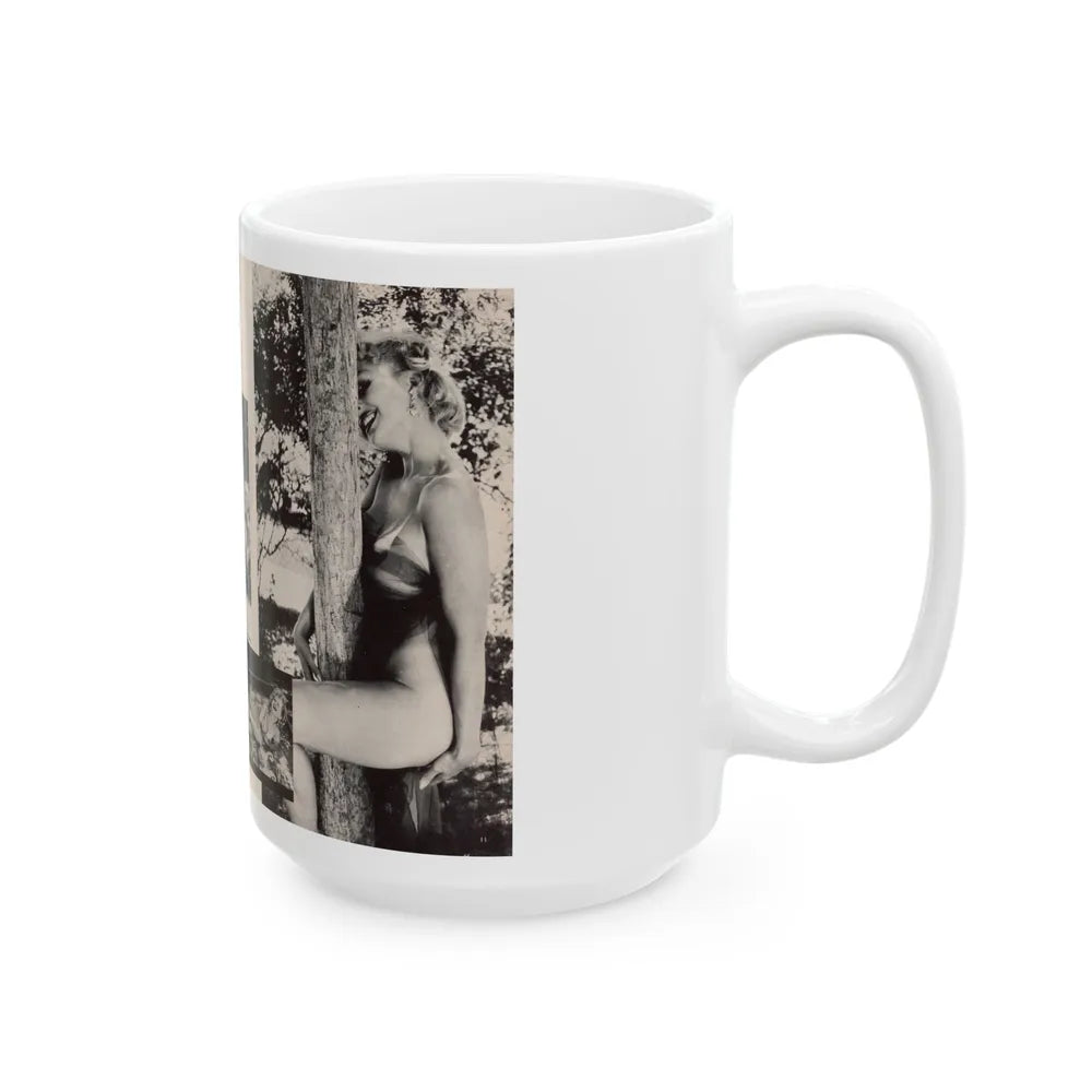 Greta Thyssen #132 - 2 Page 6 B&W Photos from Jem Mag. May '57 (Vintage Female Icon) White Coffee Mug-Go Mug Yourself