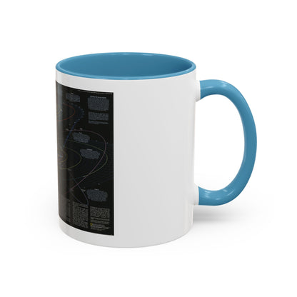 Space - Solar System- Our Sun's Family (1990) (Map) Accent Coffee Mug