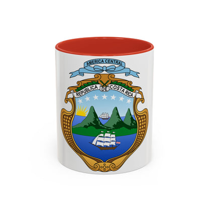 Coat of arms of Costa Rica (1964-1998) - Accent Coffee Mug
