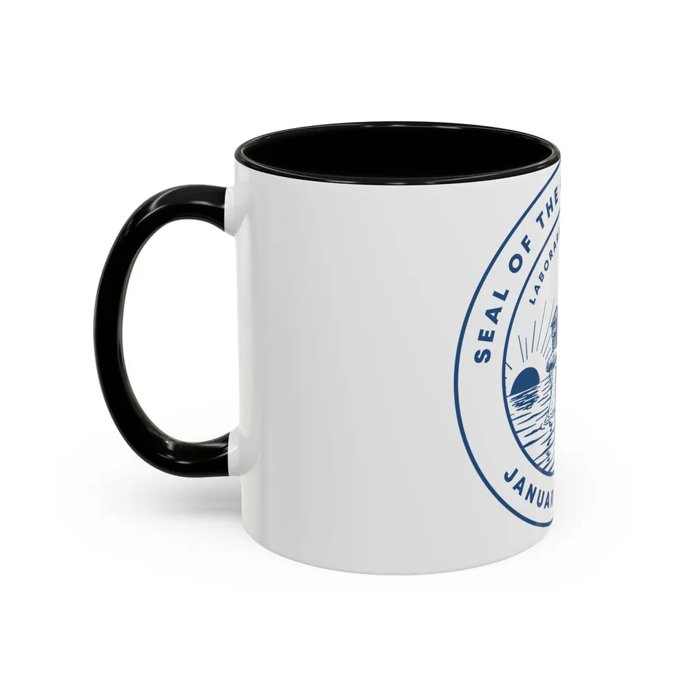 Seal of Toledo Ohio - Accent Coffee Mug-Go Mug Yourself