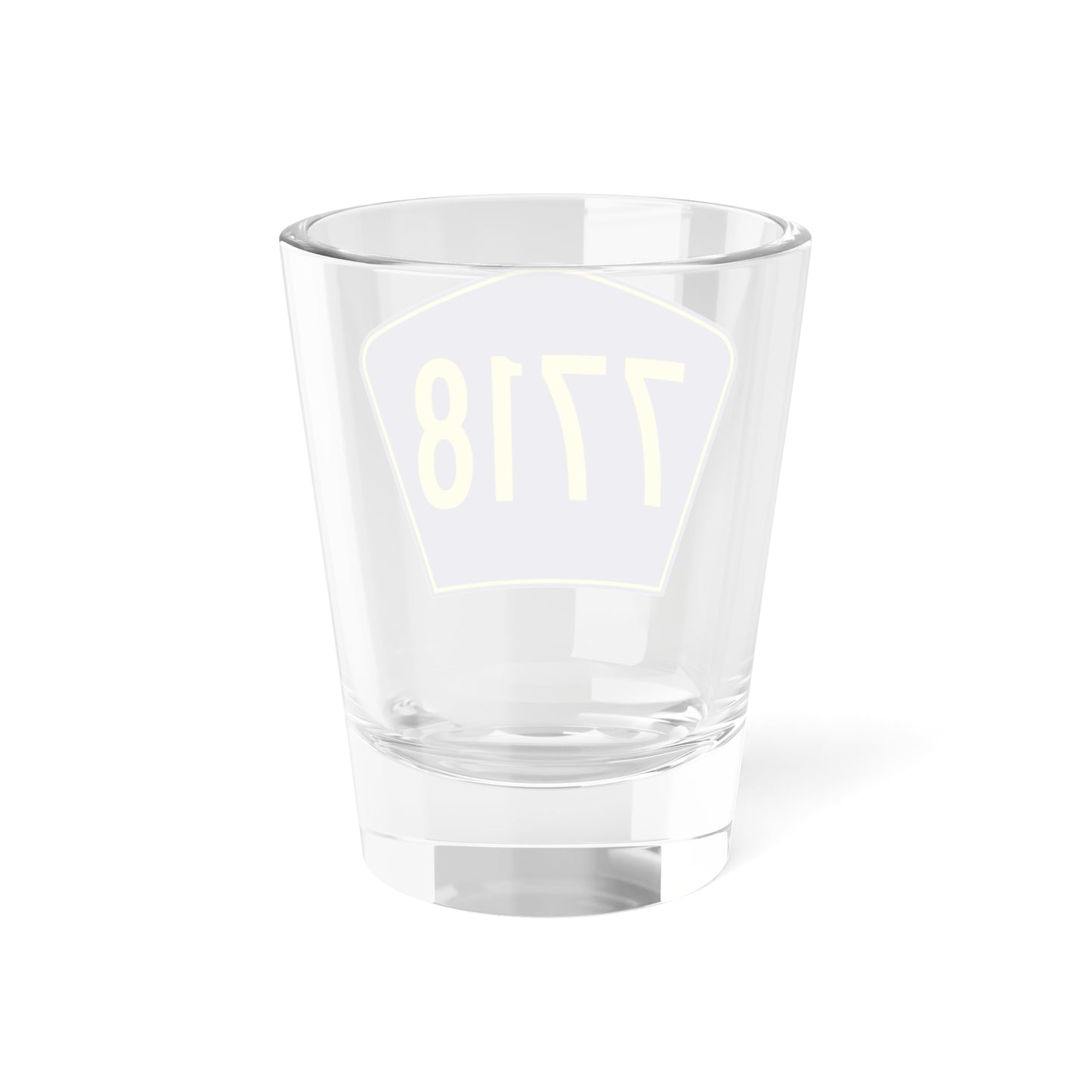 PR secondary 7718 (Puerto Rico) (Road Sign) Shot Glass 1.5oz