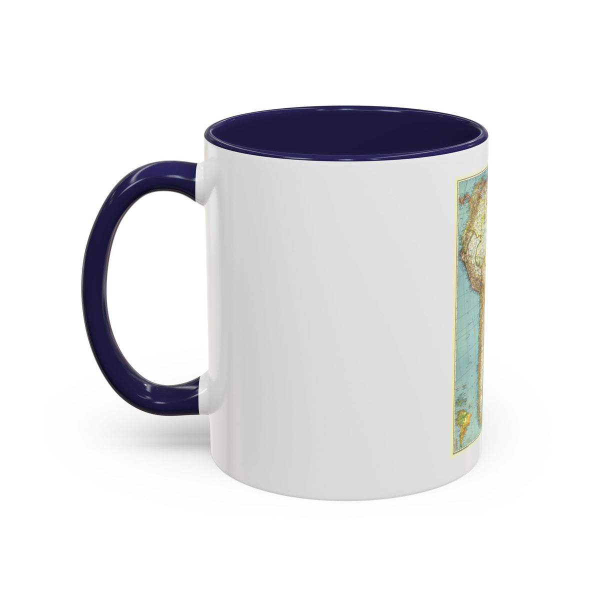 South America (1942) (Map) Accent Coffee Mug