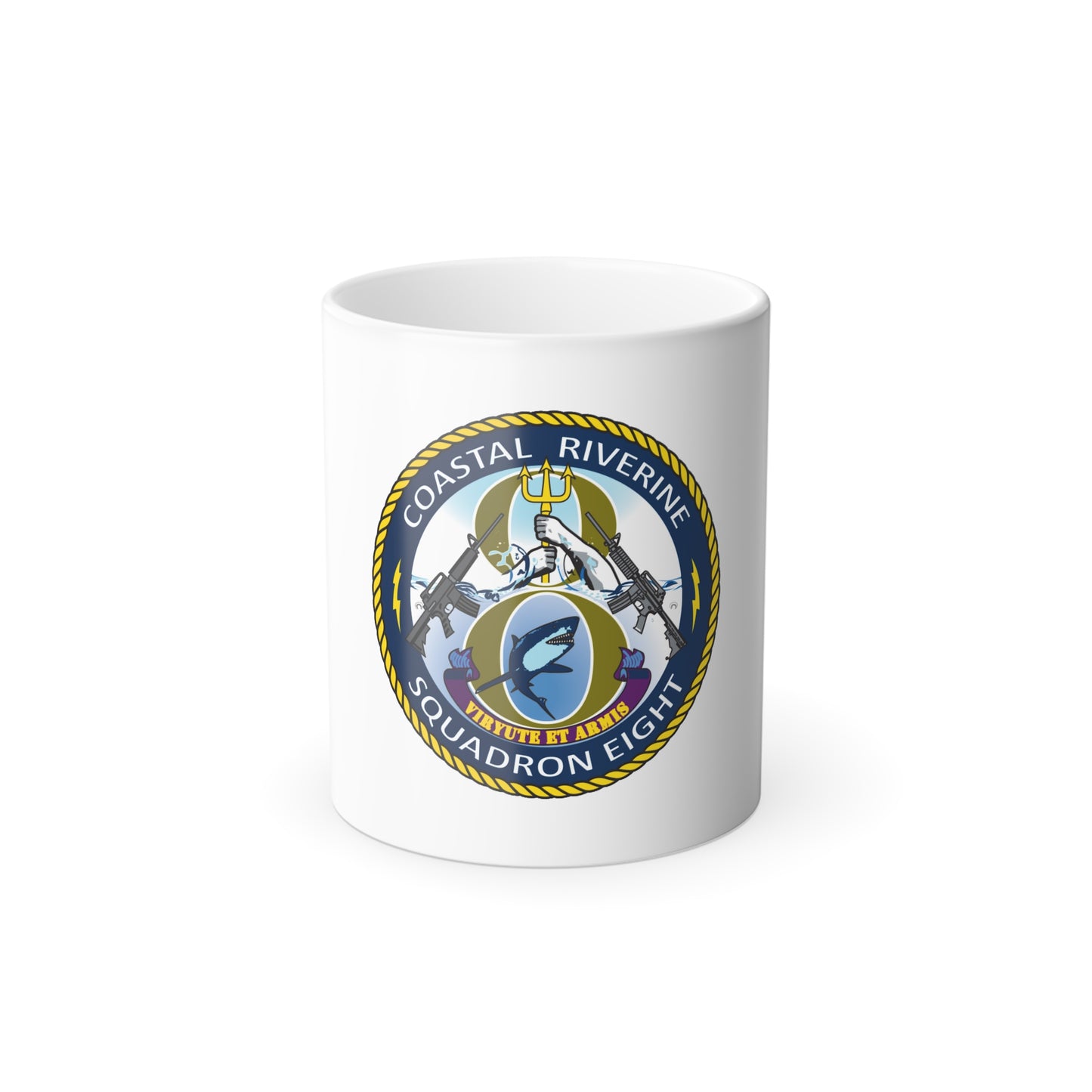 Coastal Riverine Squadron 8 (U.S. Navy) Color Changing Mug 11oz