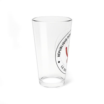 Seal of the DR Congo Government (Congo) (Coat of Arms) Pint Glass 16oz