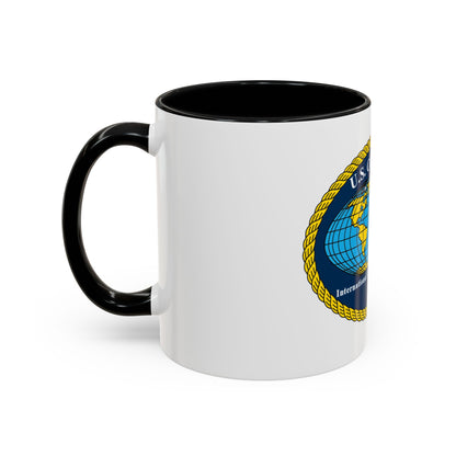 USCG International Port Security Program (U.S. Coast Guard) Accent Coffee Mug