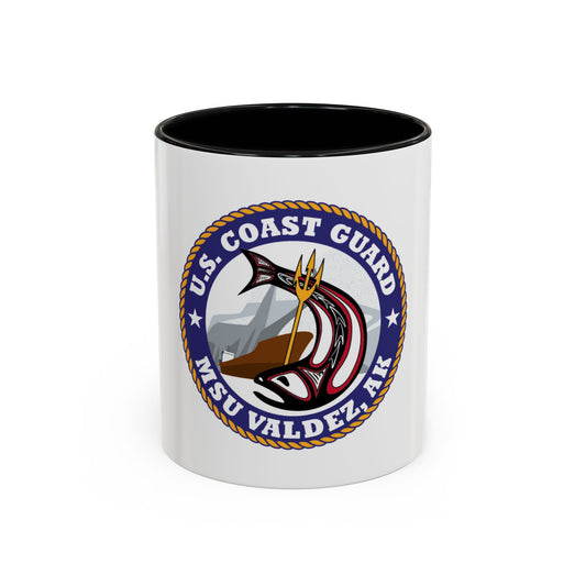 USCG MSU Valdez AK (U.S. Coast Guard) Accent Coffee Mug