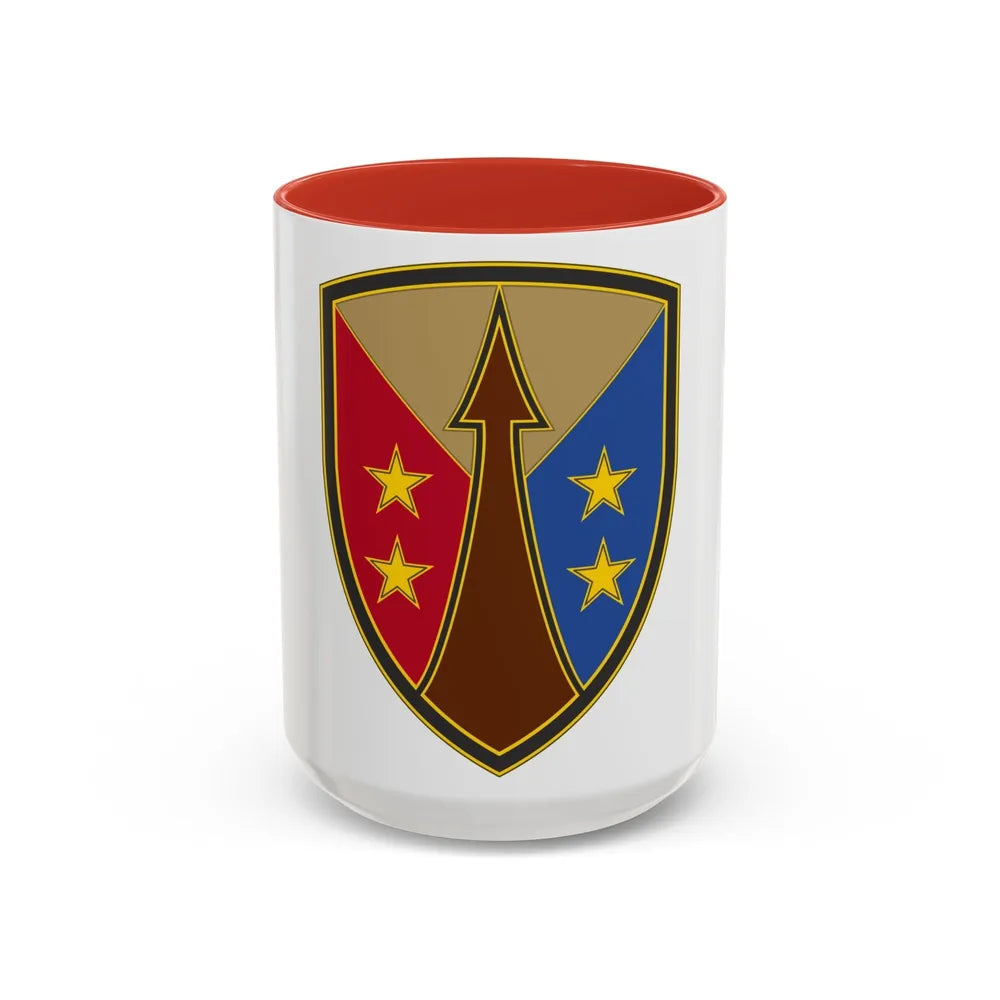 Reserve Sustainment Command (U.S. Army) Accent Coffee Mug-15oz-Red-Go Mug Yourself