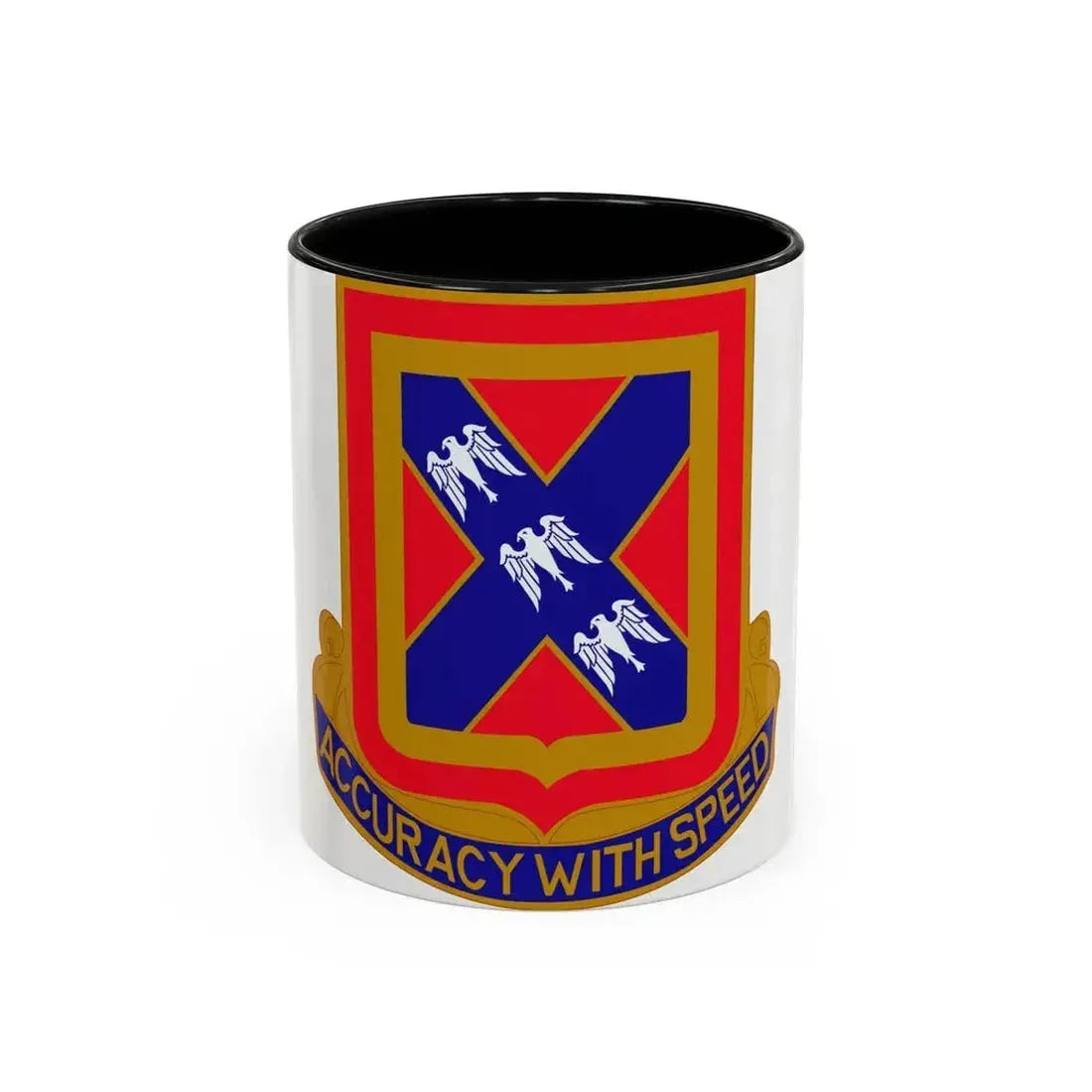 987th Field Artillery Battalion (U.S. Army) Accent Coffee Mug 11oz Black - Go Mug Yourself