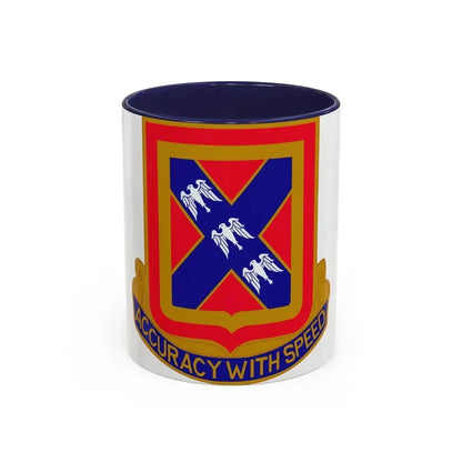 987th Field Artillery Battalion (U.S. Army) Accent Coffee Mug 11oz Navy - Go Mug Yourself