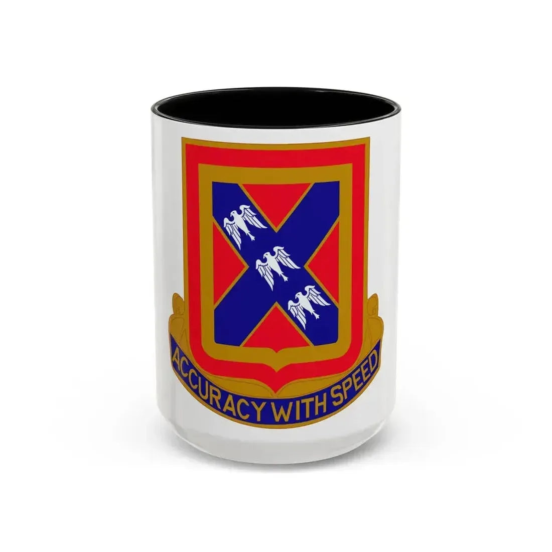 987th Field Artillery Battalion (U.S. Army) Accent Coffee Mug 15oz Black - Go Mug Yourself