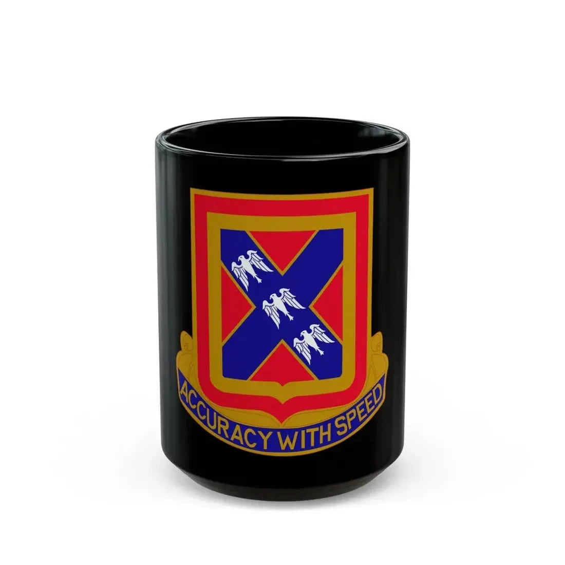 987th Field Artillery Battalion (U.S. Army) Black Coffee Mug 15oz - Go Mug Yourself
