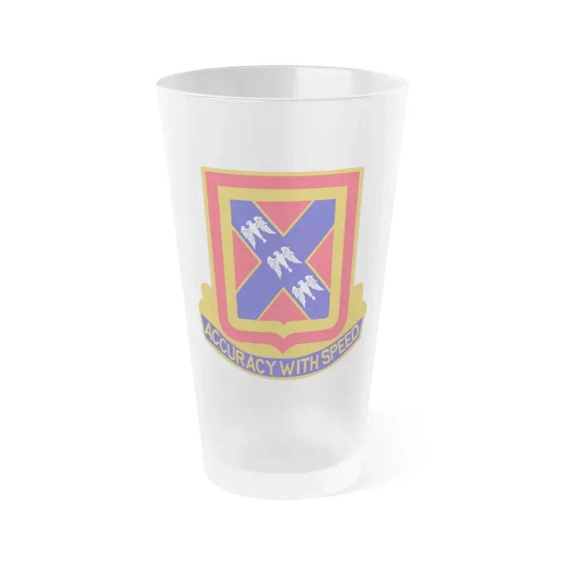 987th Field Artillery Battalion (U.S. Army) Frosted Pint Glass 16oz Default Title - Go Mug Yourself