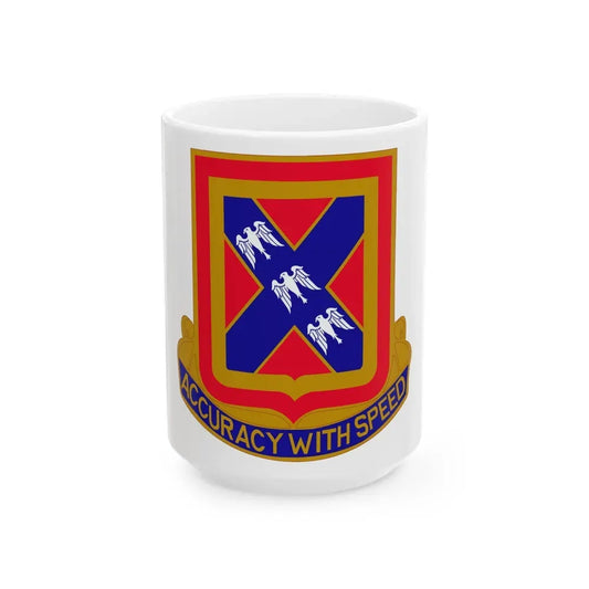 987th Field Artillery Battalion (U.S. Army) White Coffee Mug 15oz - Go Mug Yourself