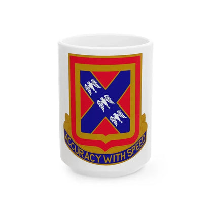987th Field Artillery Battalion (U.S. Army) White Coffee Mug 15oz - Go Mug Yourself