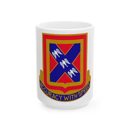 987th Field Artillery Battalion (U.S. Army) White Coffee Mug 15oz - Go Mug Yourself