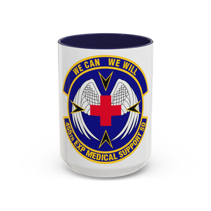 455th Expeditionary Medical Support Squadron (U.S. Air Force) Accent Coffee Mug