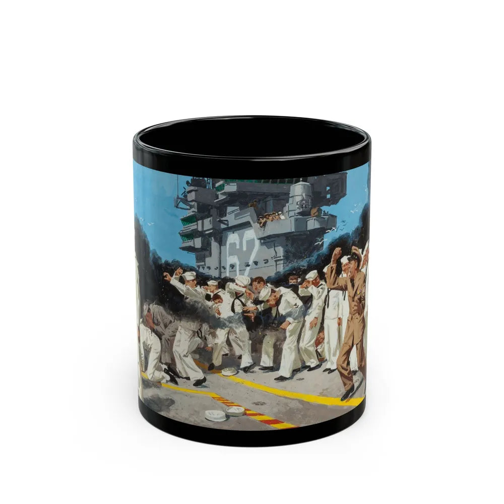 Blowing the Stokehole, story illustration - Black Coffee Mug-11oz-Go Mug Yourself